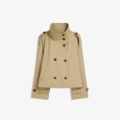 Belted Stand Collar Coat – Autumn 2025