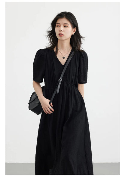 Vintage Puff Sleeve Dress – Summer 2025 Collection