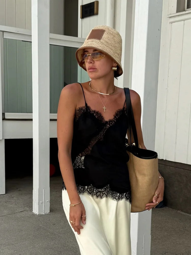 Lace Satin Camisole – Summer Party Top
