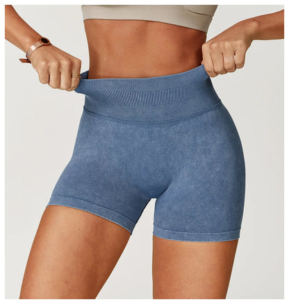 Seamless High Waist Yoga Shorts