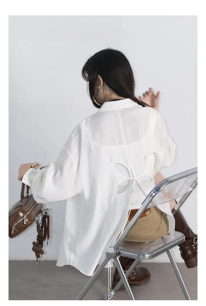 Hollow Back Blouse – Spring/Summer 2025 Collection