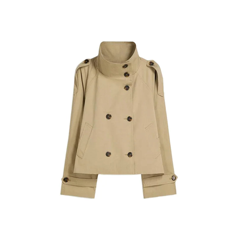 Belted Stand Collar Coat – Autumn 2025