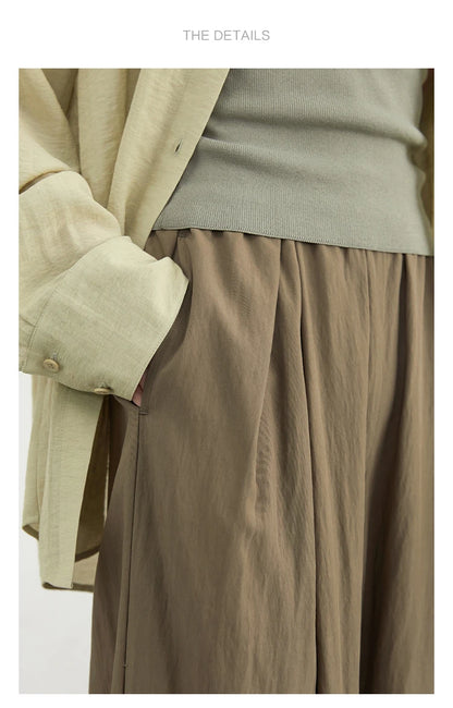 High-Waist Wide Leg Trousers – Spring/Summer 2025 Collection