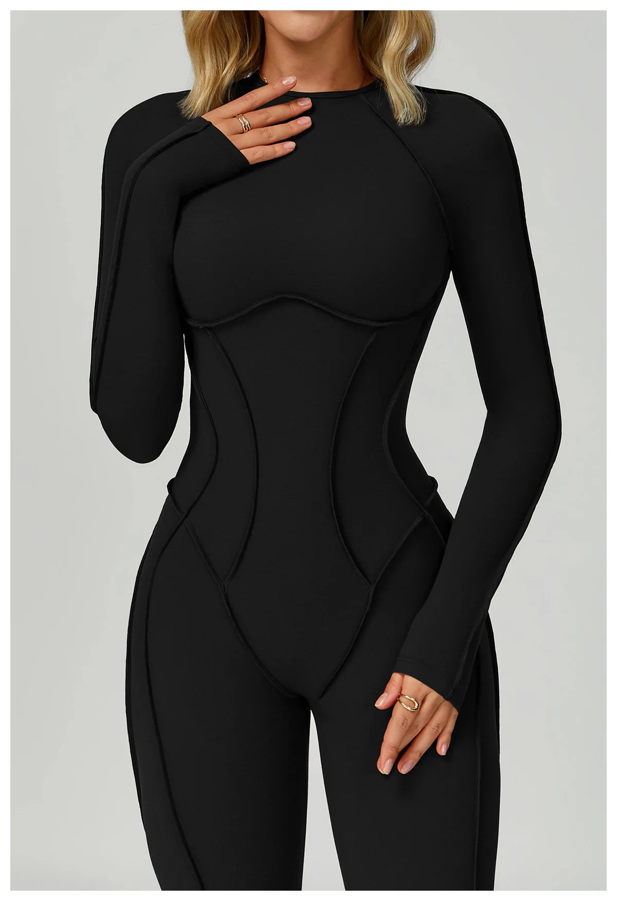 Women’s Long Sleeve Yoga Jumpsuit