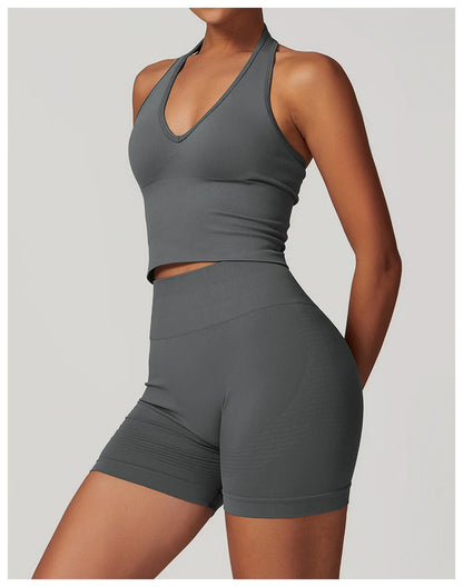 Seamless Push-Up Sports Bra