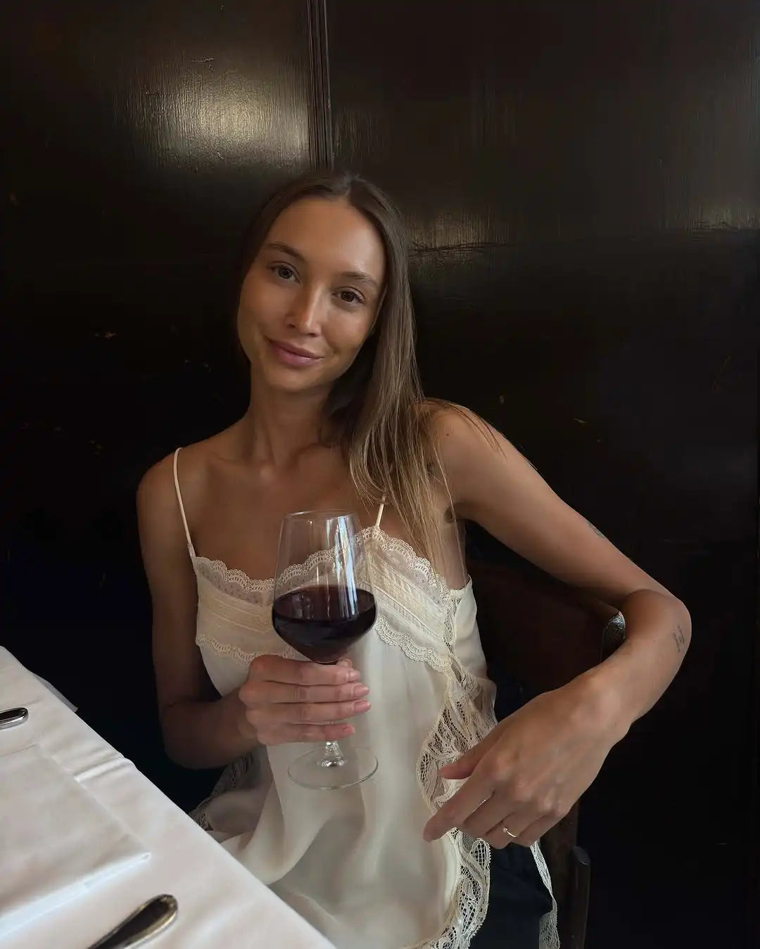 Lace Patchwork V-Neck Top – Summer 2025