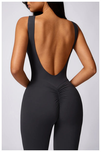 Women’s One-Piece Yoga Jumpsuit – Seamless Training Bodysuit