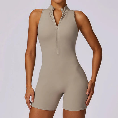 Women’s Zipper Yoga Jumpsuit