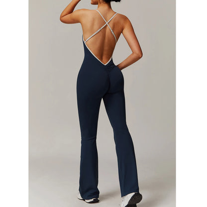 Women’s V-Back Yoga Jumpsuit