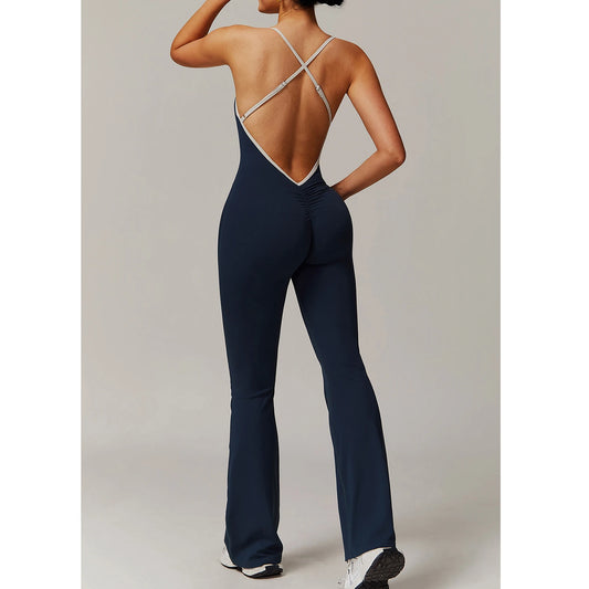 Women’s V-Back Yoga Jumpsuit