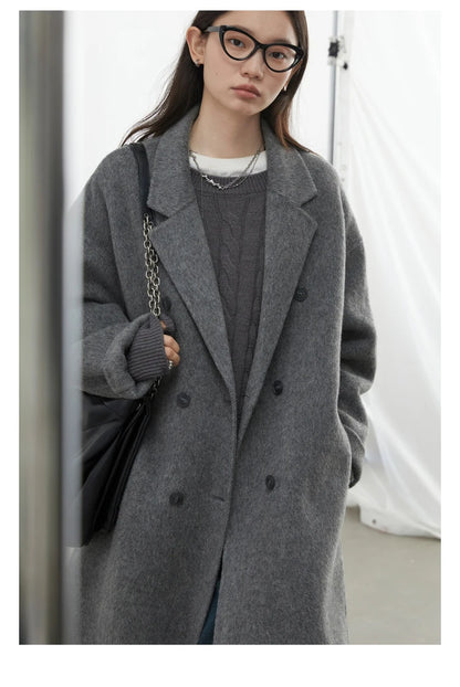 Double-Breasted Wool Coat – Autumn/Winter 2025