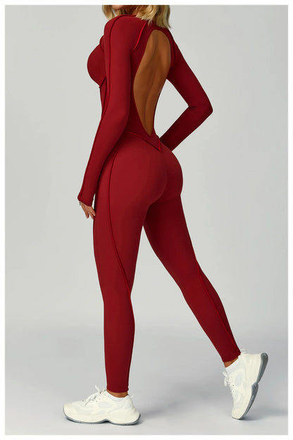 Women’s Long Sleeve Yoga Jumpsuit