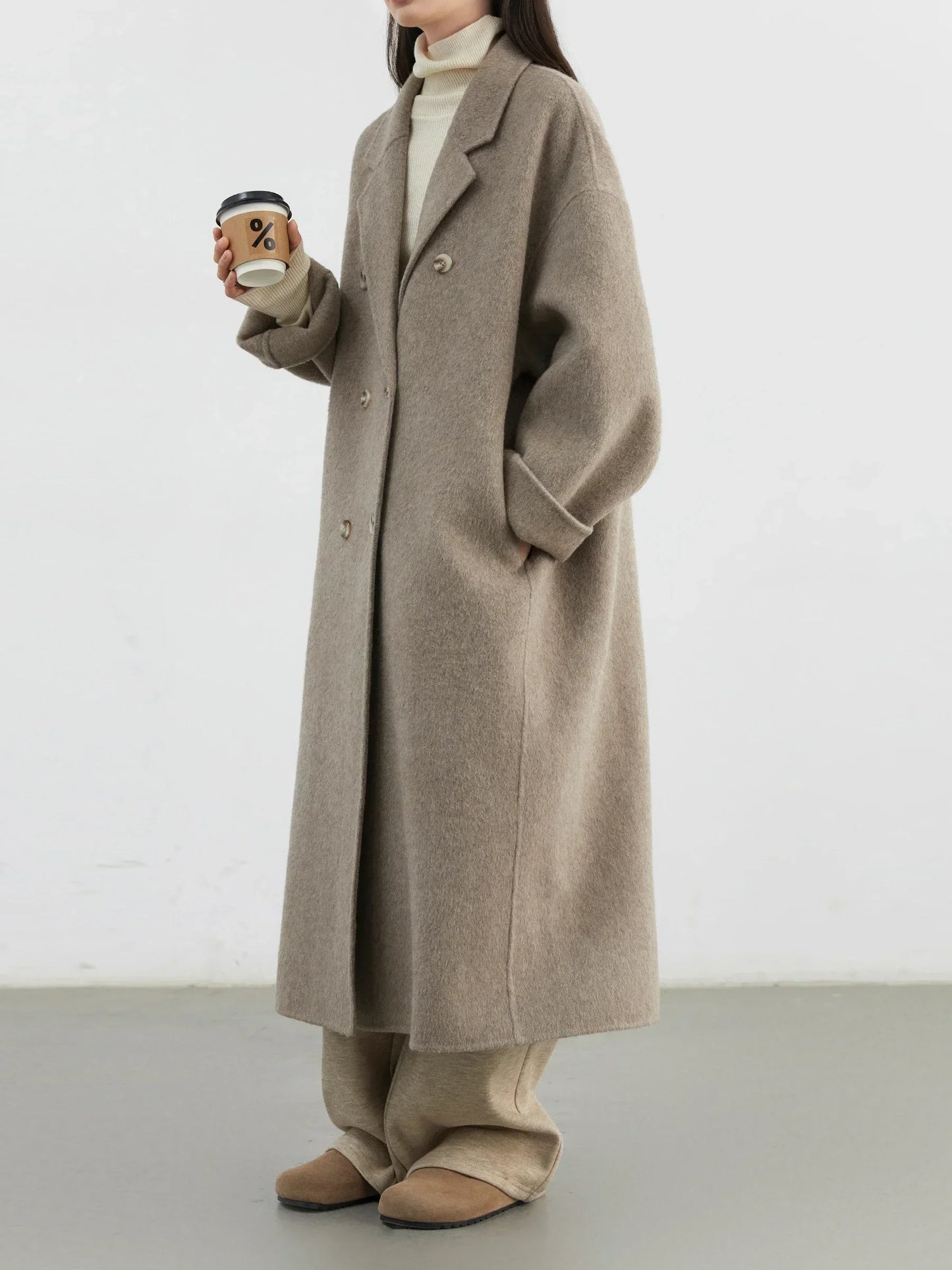 Double-Breasted Wool Coat – Autumn/Winter 2025