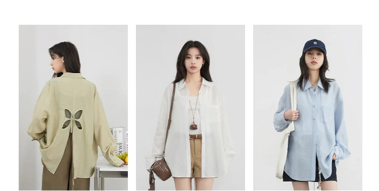 Hollow Back Blouse – Spring/Summer 2025 Collection