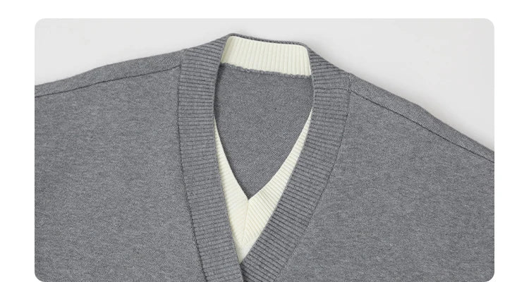 V-Neck Knit Cardigan – Spring 2025