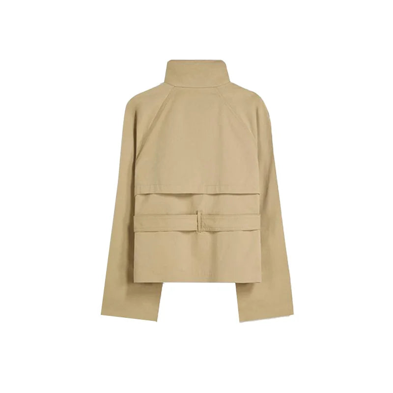 Belted Stand Collar Coat – Autumn 2025