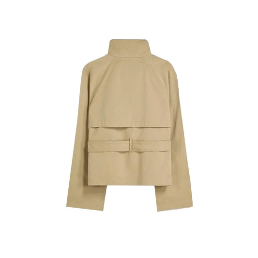 Belted Stand Collar Coat – Autumn 2025