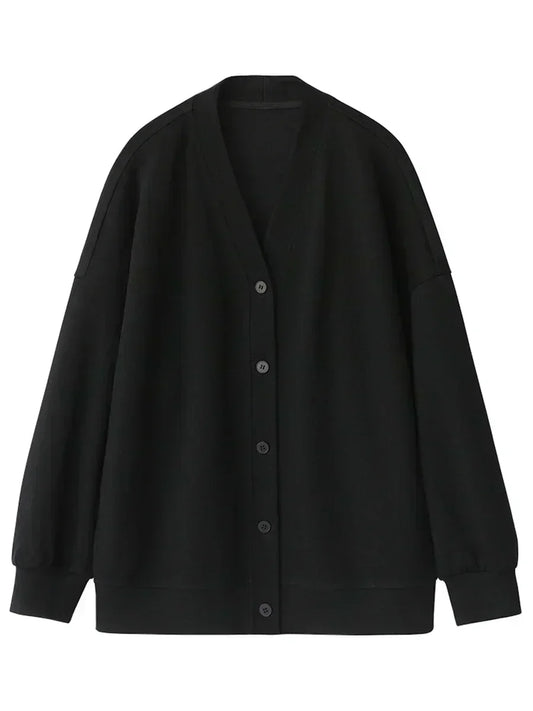 Korean V-Neck Sweatshirt – Autumn/Winter 2025