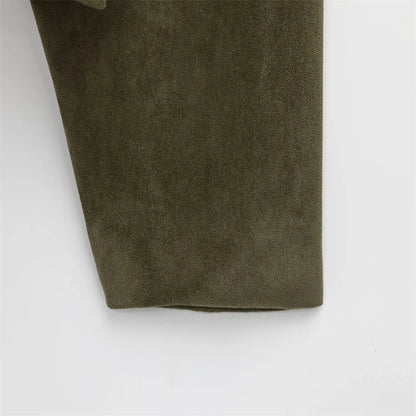 Faux Suede Jacket Women