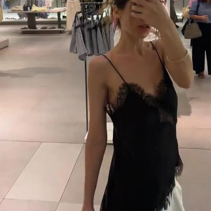 Lace Satin Camisole – Summer Party Top