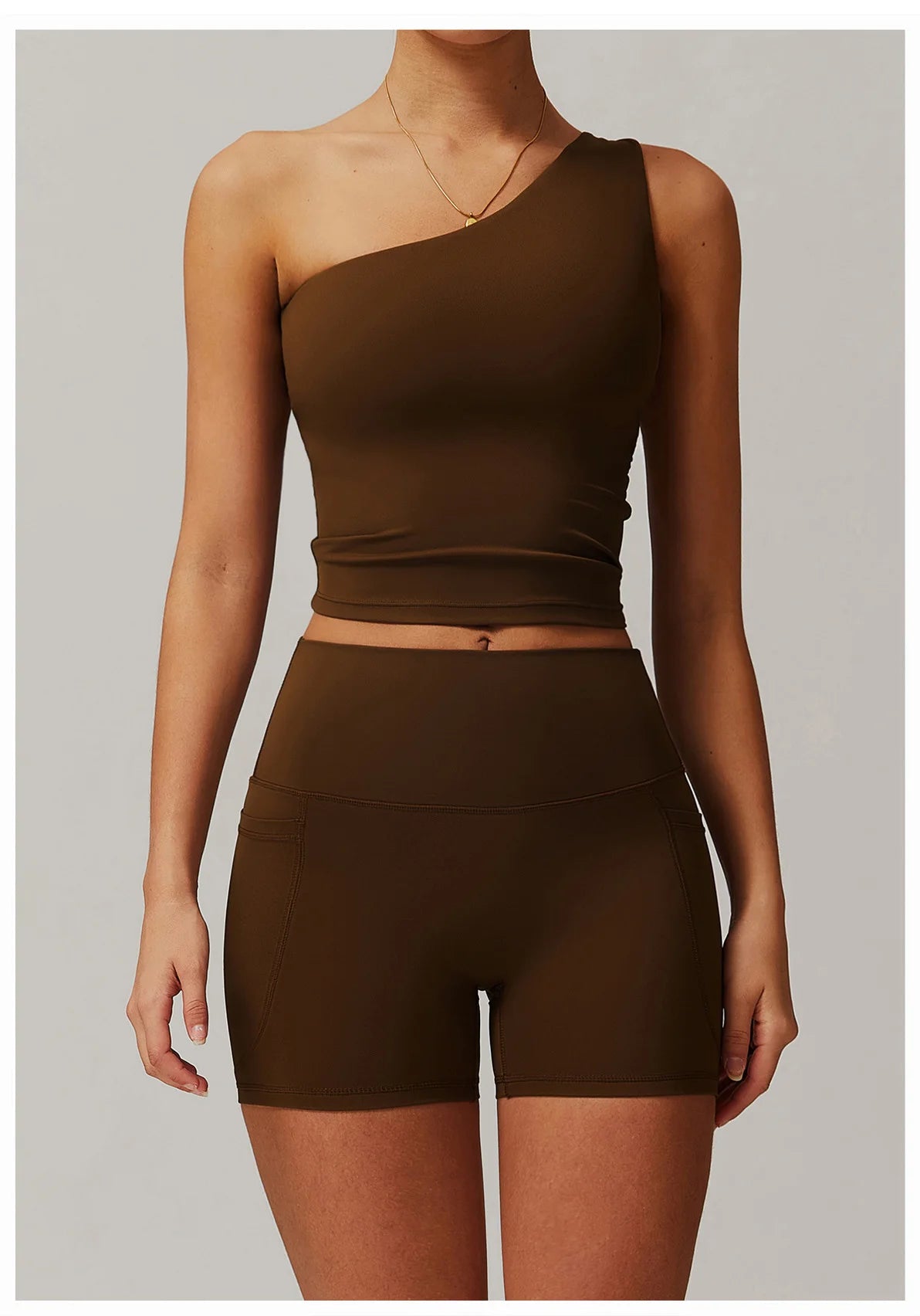 One Shoulder Sports Bra