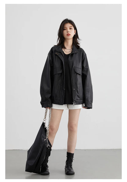 Casual U-Neck Long Sleeve Tee – Spring/Autumn 2025 Collection