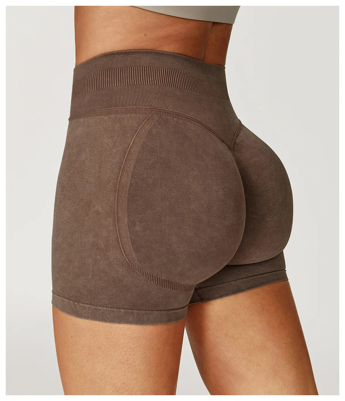 Seamless High Waist Yoga Shorts