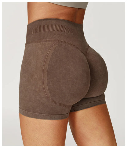 Seamless High Waist Yoga Shorts