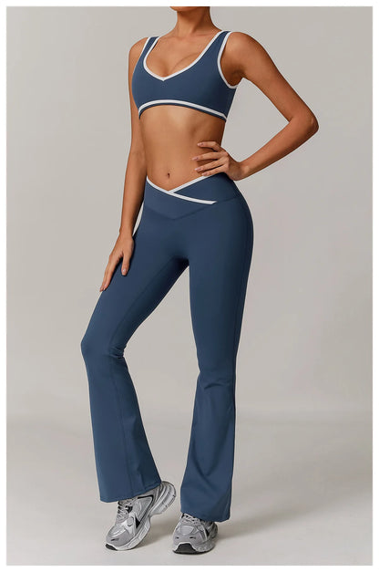 Women’s 2PCS Yoga Set – High Waist Leggings and Sports Bra