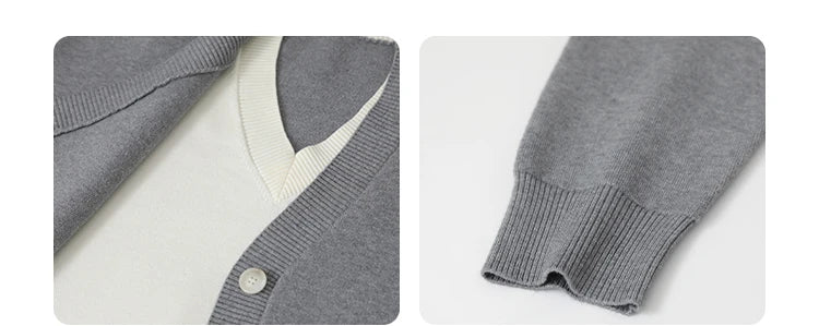 V-Neck Knit Cardigan – Spring 2025