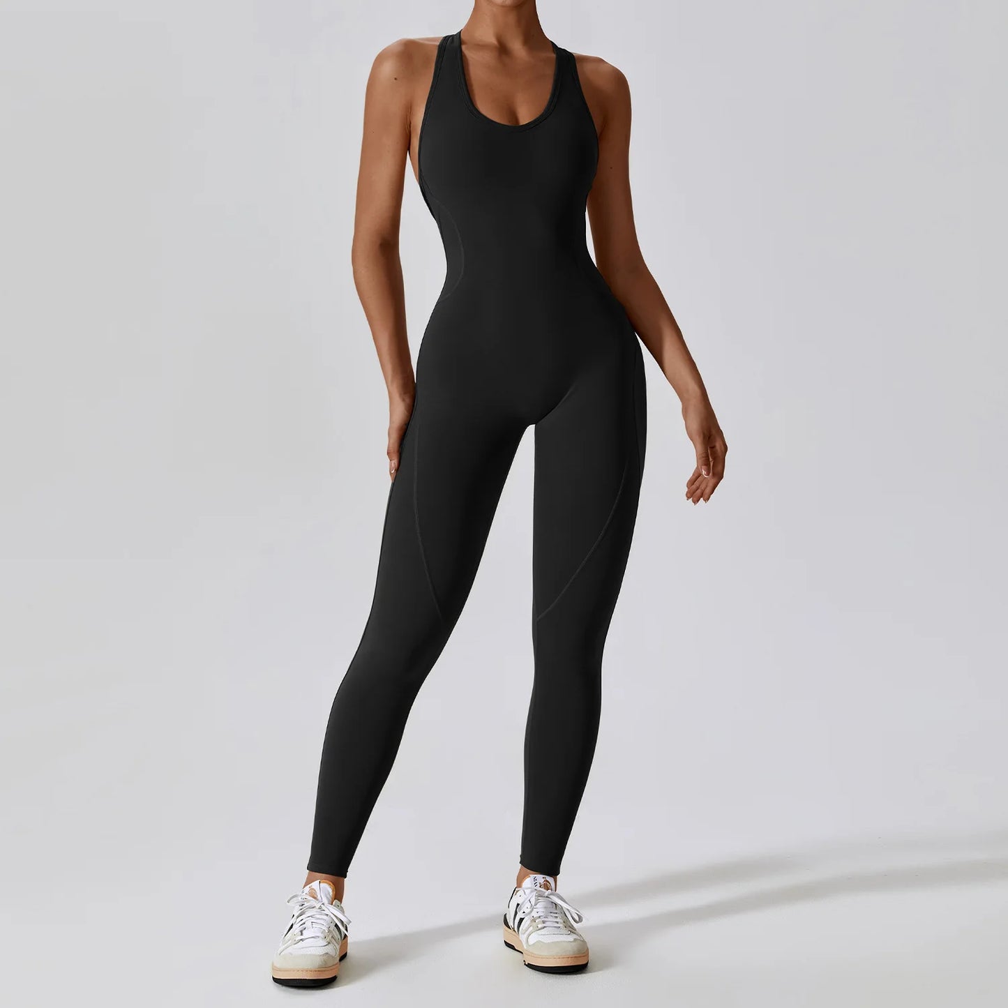 Women’s Yoga Jumpsuit – Push-Up Activewear Bodysuit