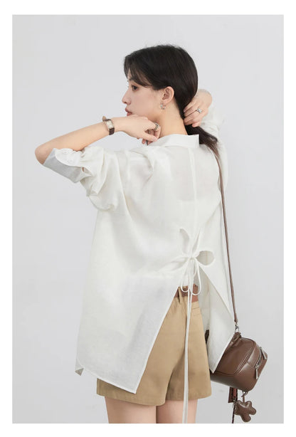 Hollow Back Blouse – Spring/Summer 2025 Collection