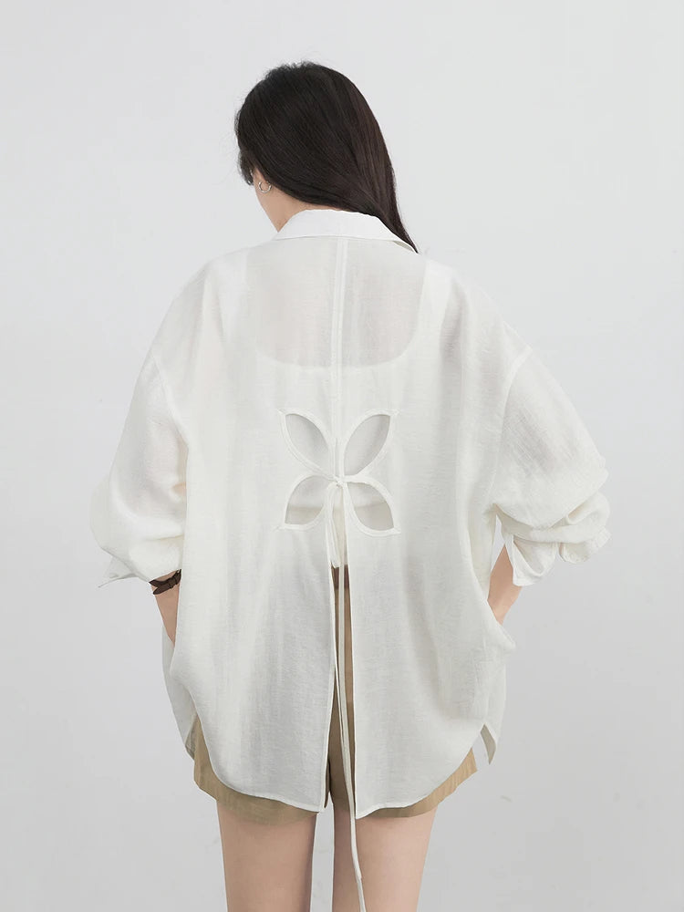 Hollow Back Blouse – Spring/Summer 2025 Collection