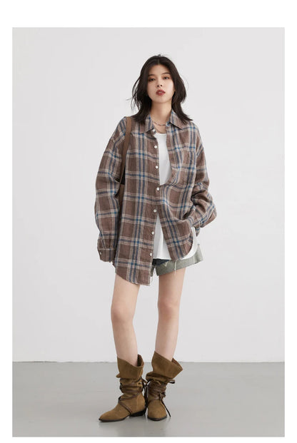 Casual U-Neck Long Sleeve Tee – Spring/Autumn 2025 Collection