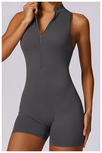 Women’s Zipper Yoga Jumpsuit