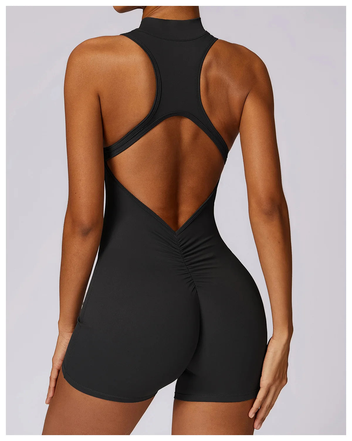 Women’s Zipper Yoga Jumpsuit