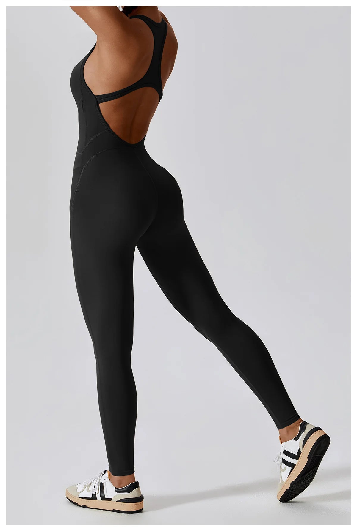 Women’s Yoga Jumpsuit – Push-Up Activewear Bodysuit