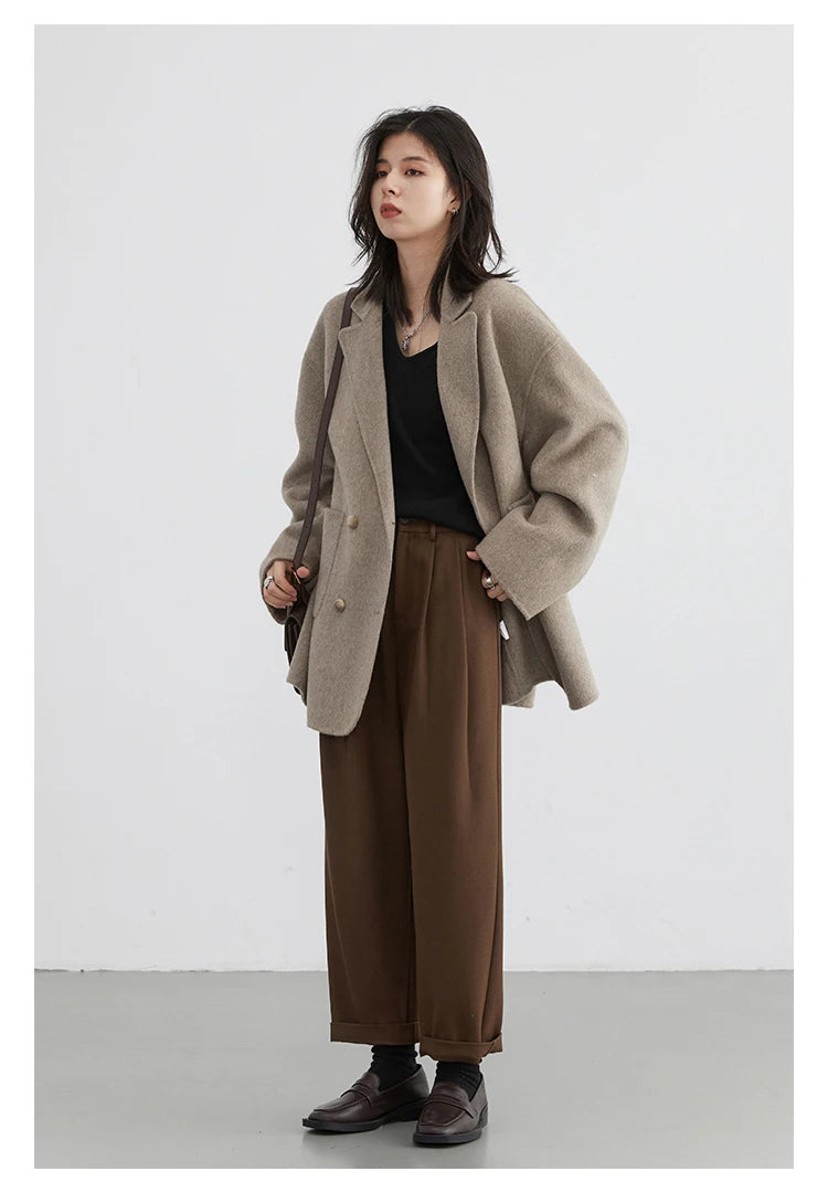Double-Breasted Wool Coat – Winter 2025
