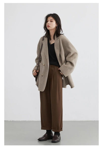 Double-Breasted Wool Coat – Winter 2025