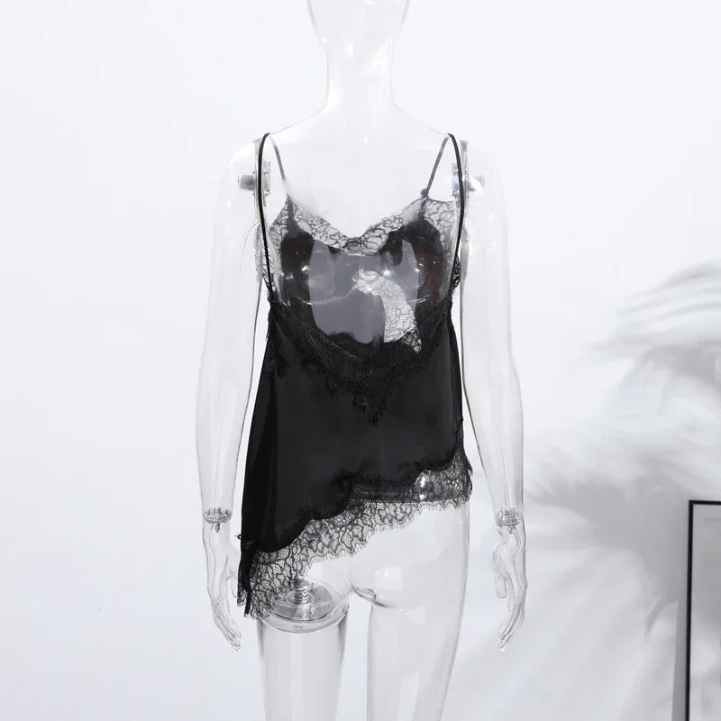 Lace Satin Camisole – Summer Party Top