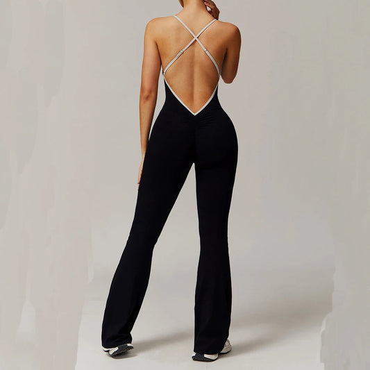 Women’s V-Back Yoga Jumpsuit