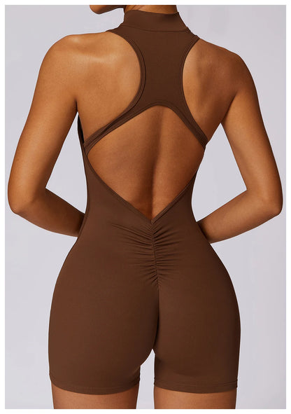 Women’s Zipper Yoga Jumpsuit