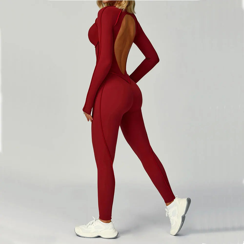 Women’s Long Sleeve Yoga Jumpsuit