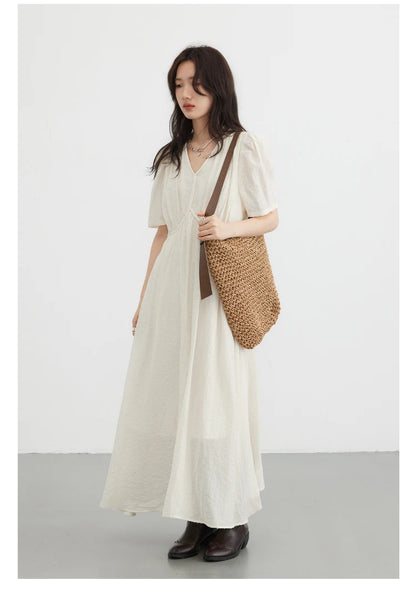 Vintage Puff Sleeve Dress – Summer 2025 Collection