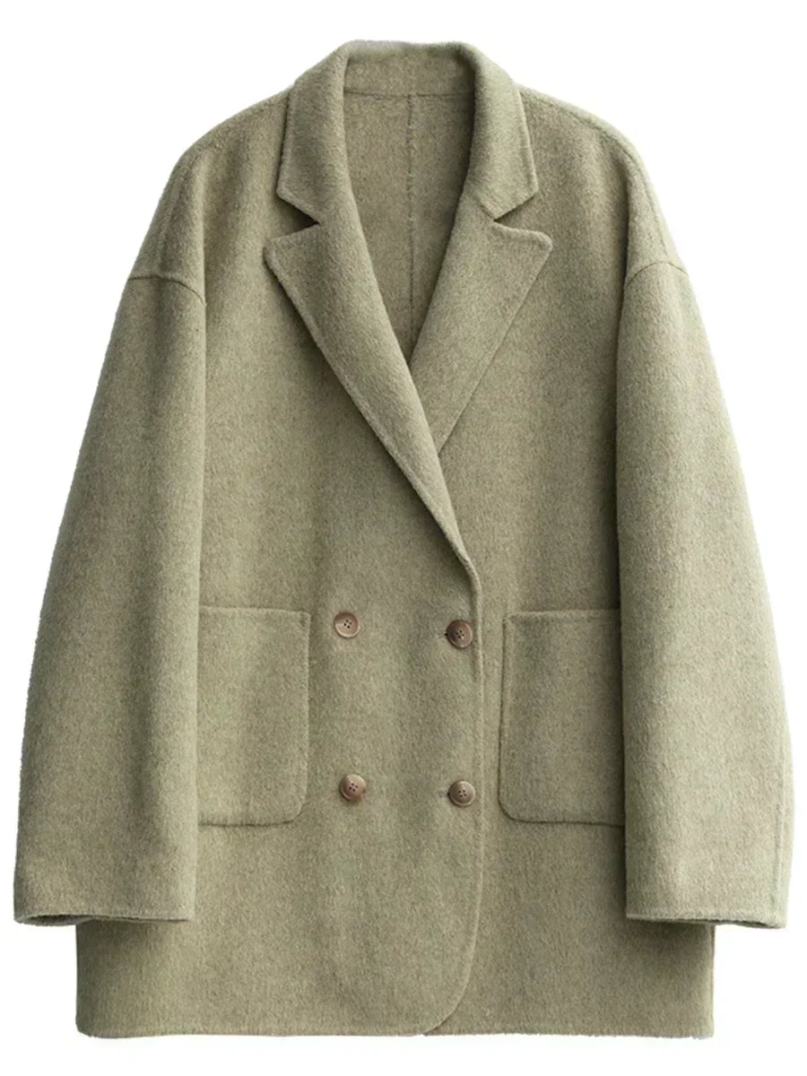 Double-Breasted Wool Coat – Winter 2025