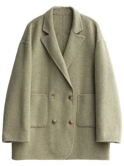 Double-Breasted Wool Coat – Winter 2025