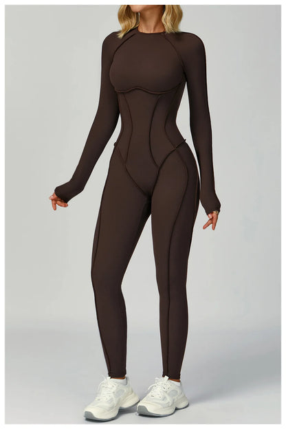 Women’s Long Sleeve Yoga Jumpsuit