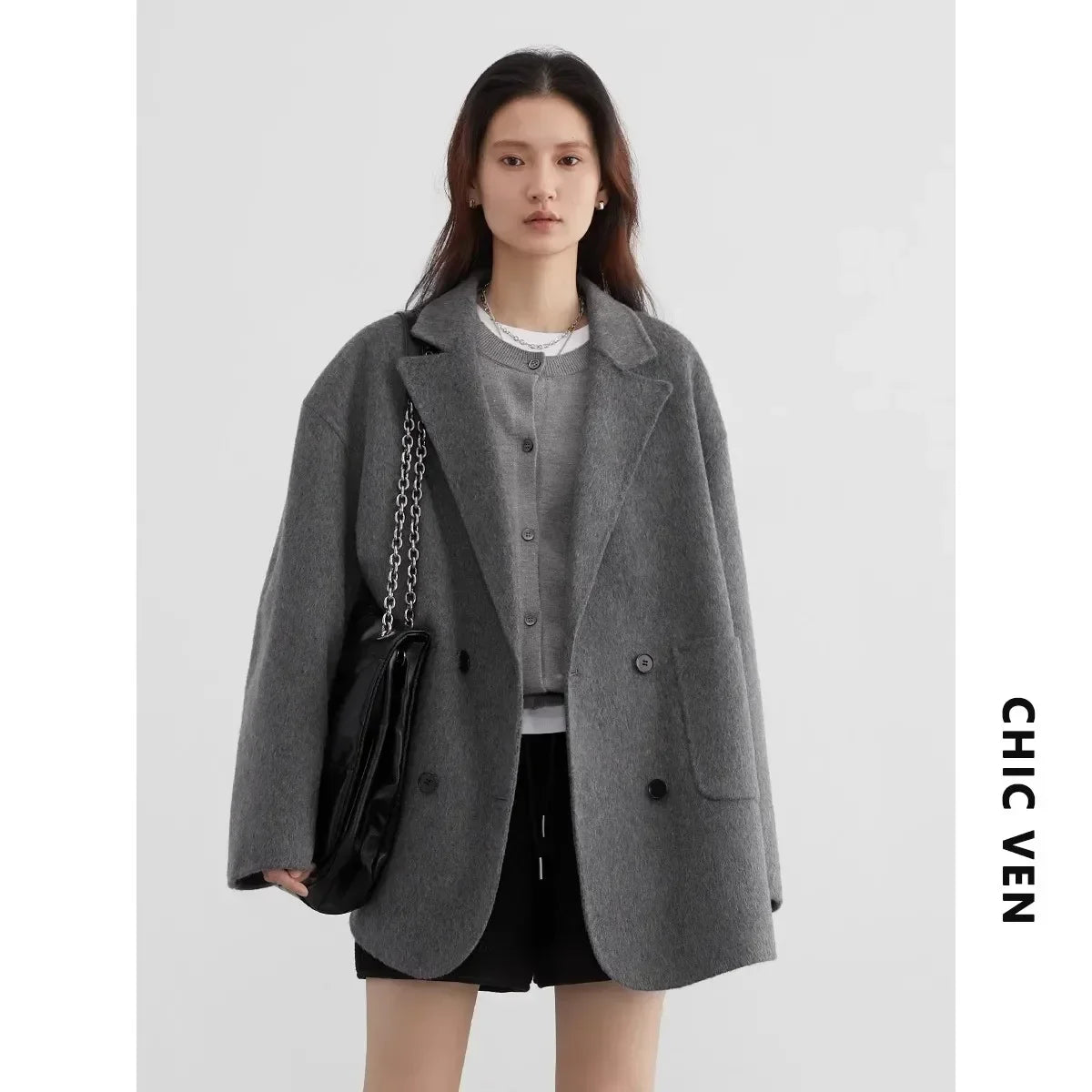 Double-Breasted Wool Coat – Winter 2025