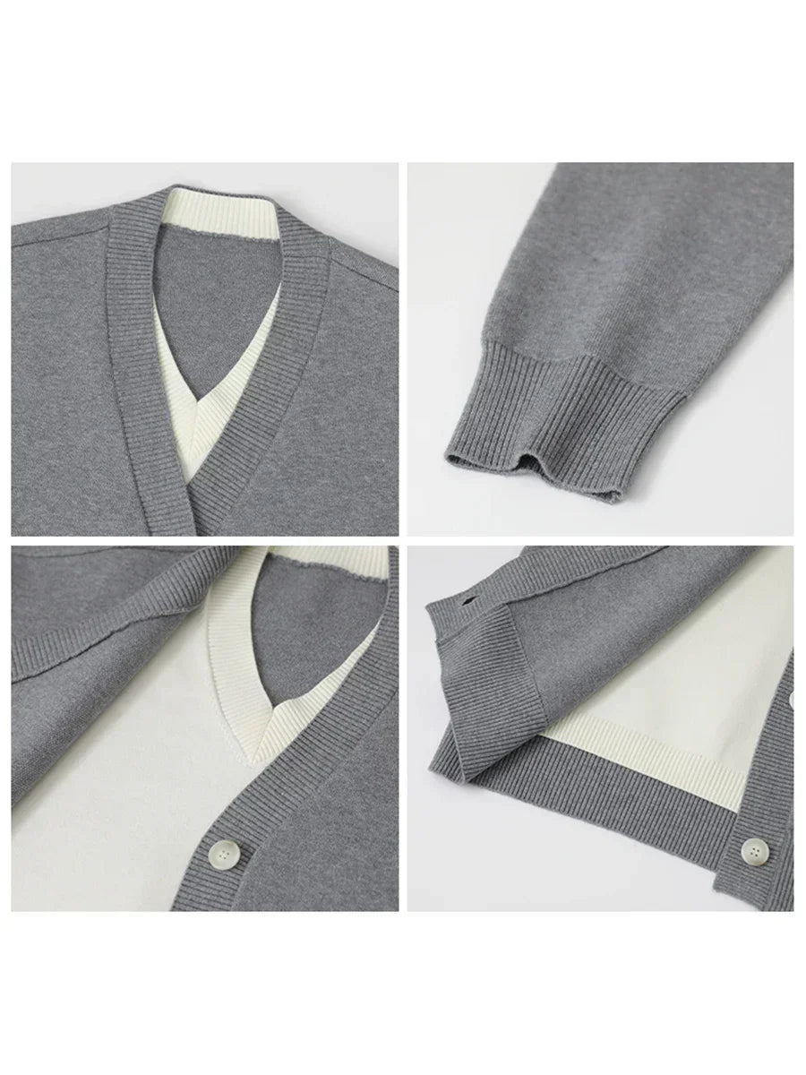 V-Neck Knit Cardigan – Spring 2025