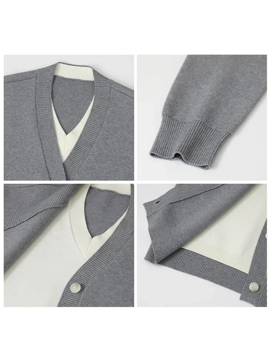 V-Neck Knit Cardigan – Spring 2025